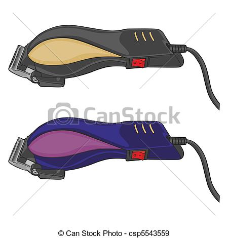 Vector   Isolated Electric Hair Clippers   Stock Illustration Royalty