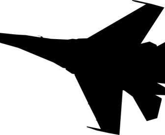 Airplane Fighter Silhouette Clip Art