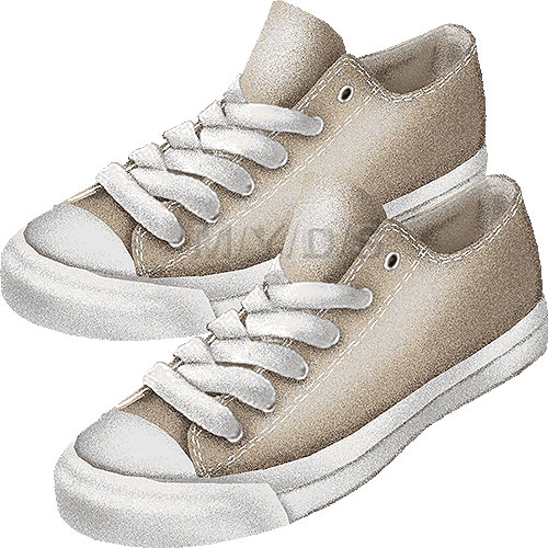 Athletic Shoe Sneakers Clipart Picture   Large