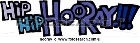 Clipart Of Hip Hip Hooray    Hooray C   Search Clip Art Illustration