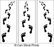 Elements Foot Footpath Footprints Footsteps Illustrations And Clipart