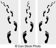Elements Foot Footpath Footprints Footsteps Illustrations And Clipart