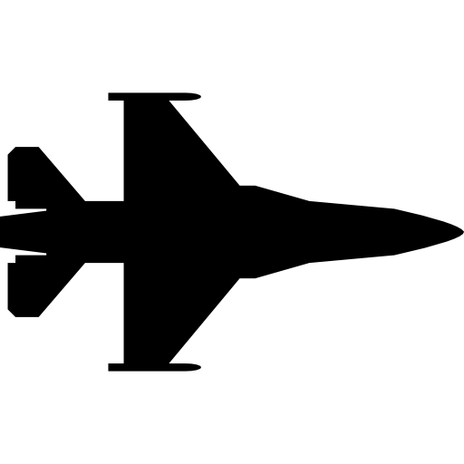 Fighter Jet Silhouette   Free Transport Icons