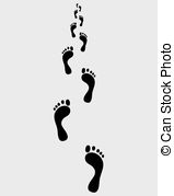 Footstep Vector Clipart Illustrations  811 Footstep Clip Art Vector