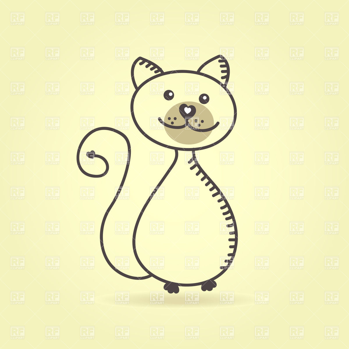 Funny Cat Cartoon 27802 Icons And Emblems Download Royalty Free    