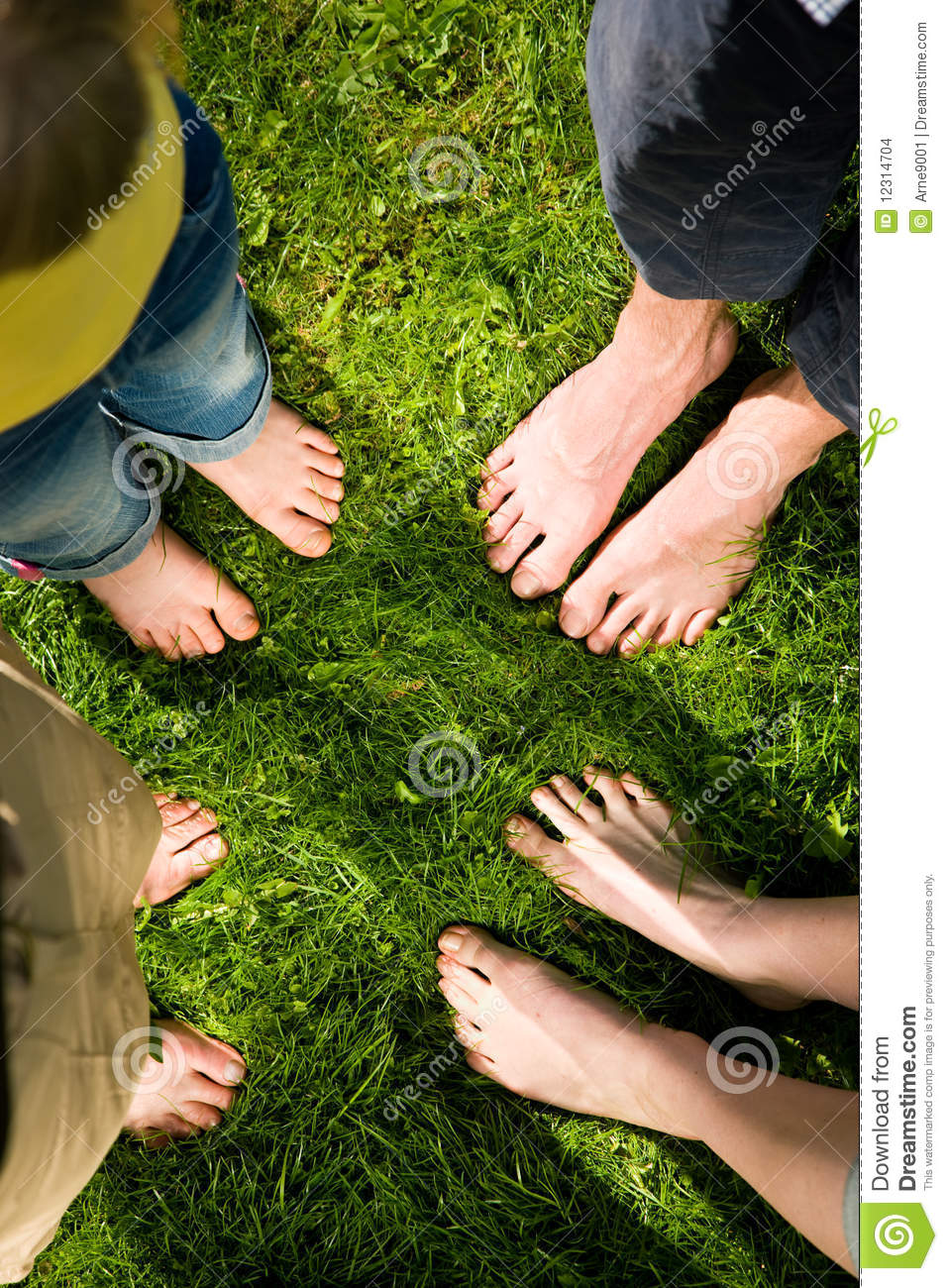 Healthy Feet Series  Feet Of Men And Women Of Different Ages Standing