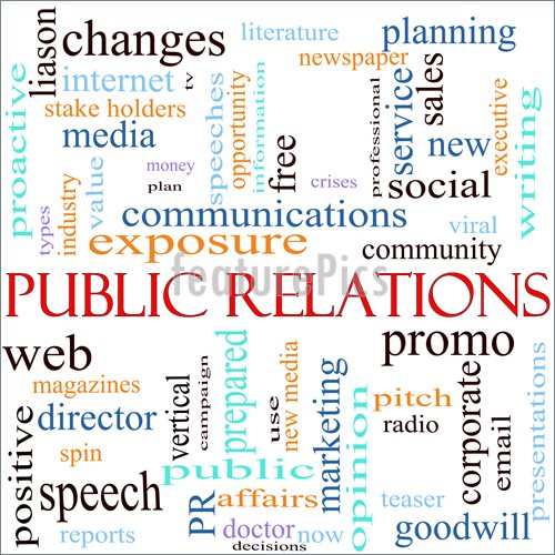 Illustration Of Public Relations Word Cloud  Royalty Free Illustration