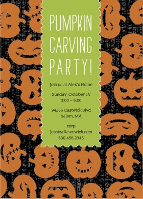 Invitation Pumpkin Carving