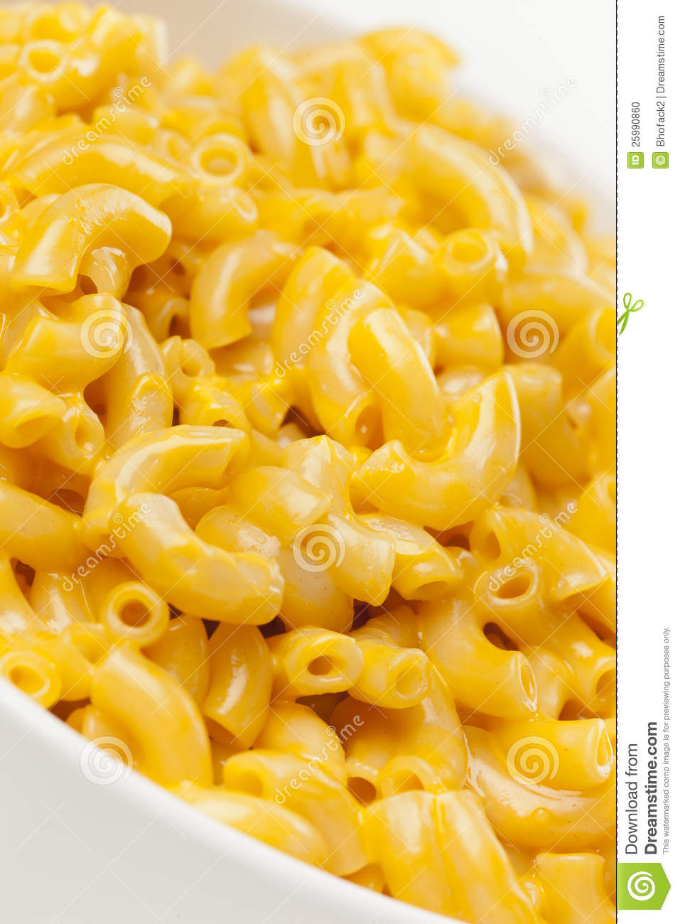 Macaroni And Cheese In A Bowl Stock Photo   Image  25990860