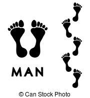Men S Step Print Vectors Illustration