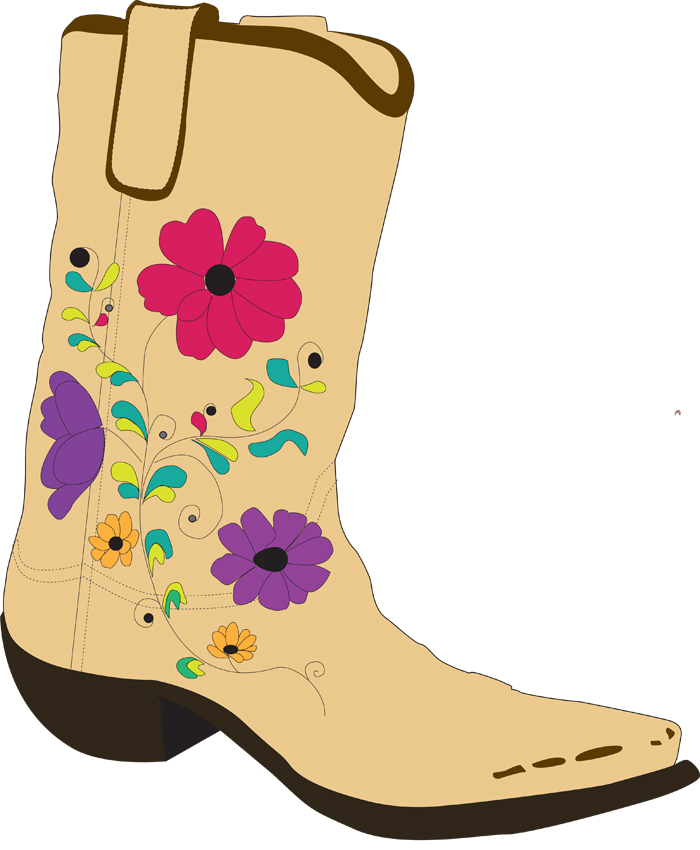 My Idea Drawing Of The Bridal Shower Cowboy Boot Cake 
