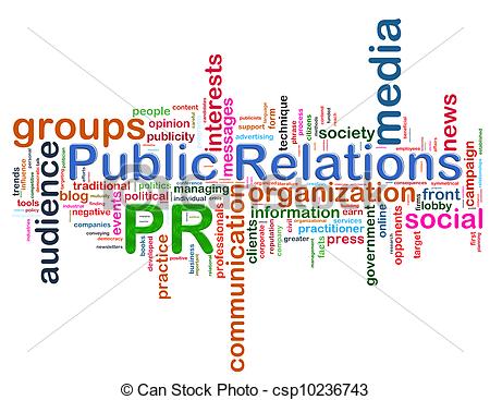 Public Relations Word Tags   Csp10236743