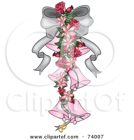 Royalty Free  Rf  Clipart Illustration Of A Corner Border Of Flowers