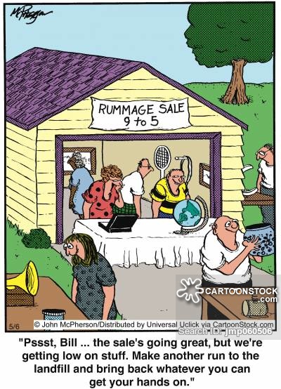 Rummage Sales Cartoons Rummage Sales Cartoon Funny Rummage Sales