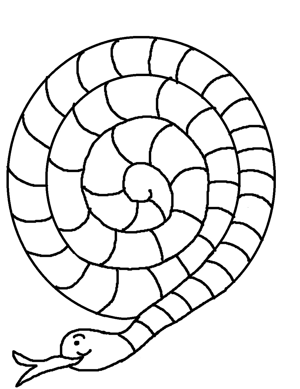 Serpent Template   Colored    Black   White  