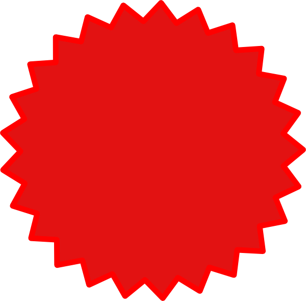 Starburst Red Clip Art At Clker Com   Vector Clip Art Online Royalty    