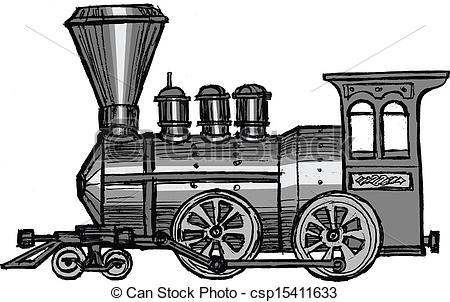 Vector   Steam Train   Stock Illustration Royalty Free Illustrations