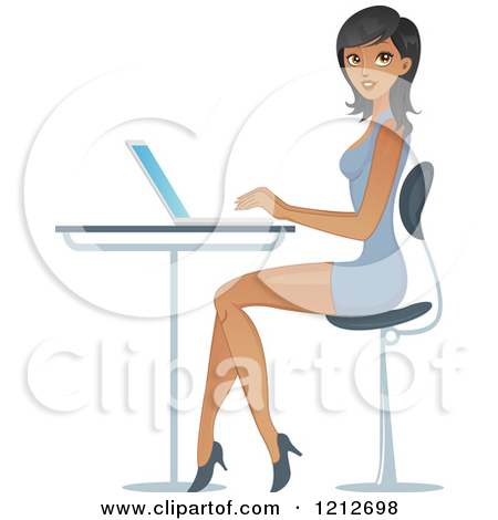 Woman At Desk Clipart Preview Clipart