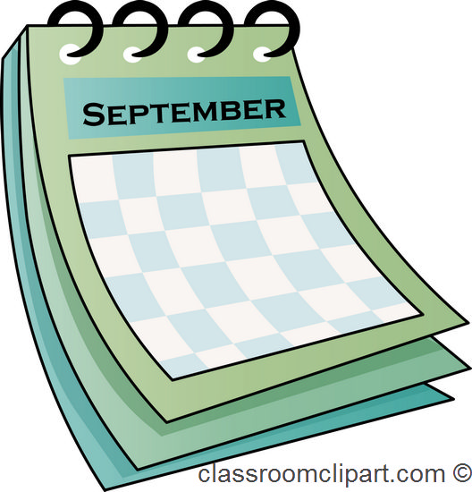 Calendar   September Calendar 712   Classroom Clipart