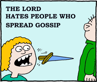 God Hates Gossip Clipart