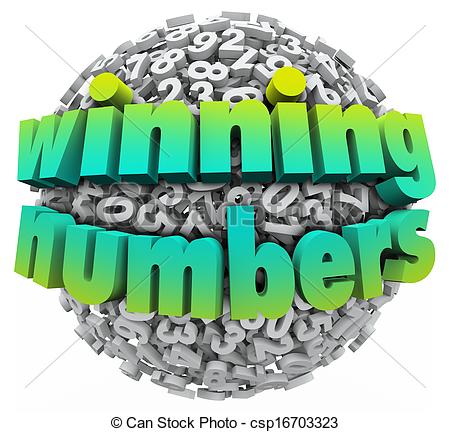 Illustration   Winning Numbers Ball Lottery Jackpot Game Sweepstakes