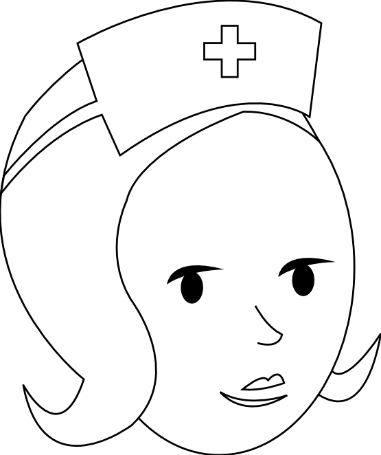 Nurse Black And White   Clipart Best