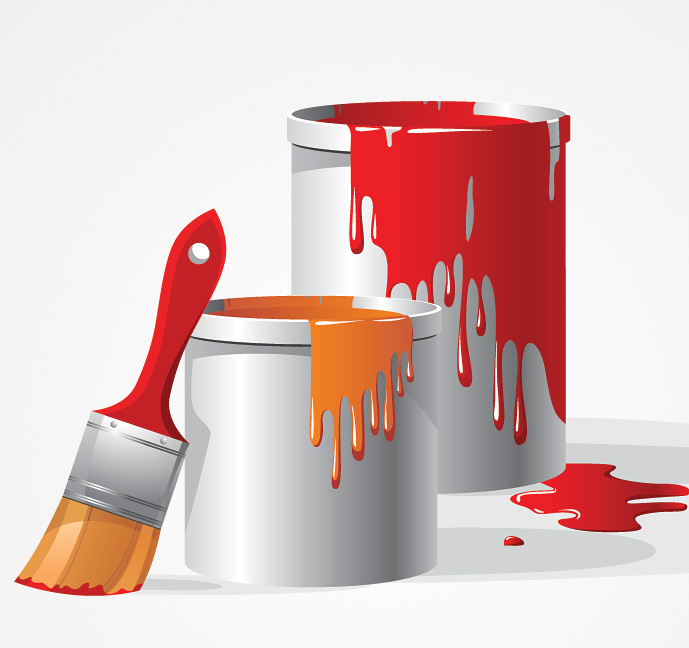 Paint Vector Free Vector Art Paint Paint Bucket Painter Painter Tools