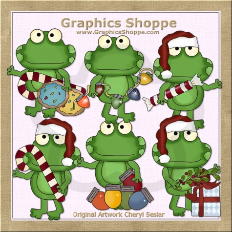 Seslar Limited Pro Funny Frog Christmas Clip Art Cheryl