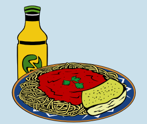 Spaghetti Meal Clipart