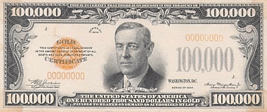Us 100k Bill 1934    Money Us Currency Us 100k Bill 1934 Png Html