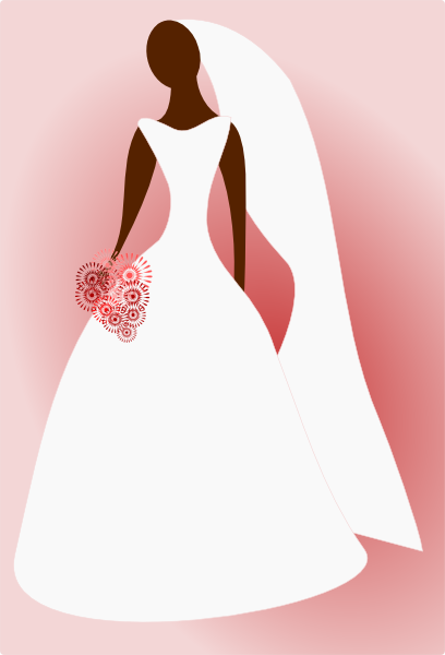 Bride In Wedding Dress Clip Art At Clker Com   Vector Clip Art Online