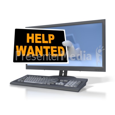 Computer Help Wanted   Signs And Symbols   Great Clipart For