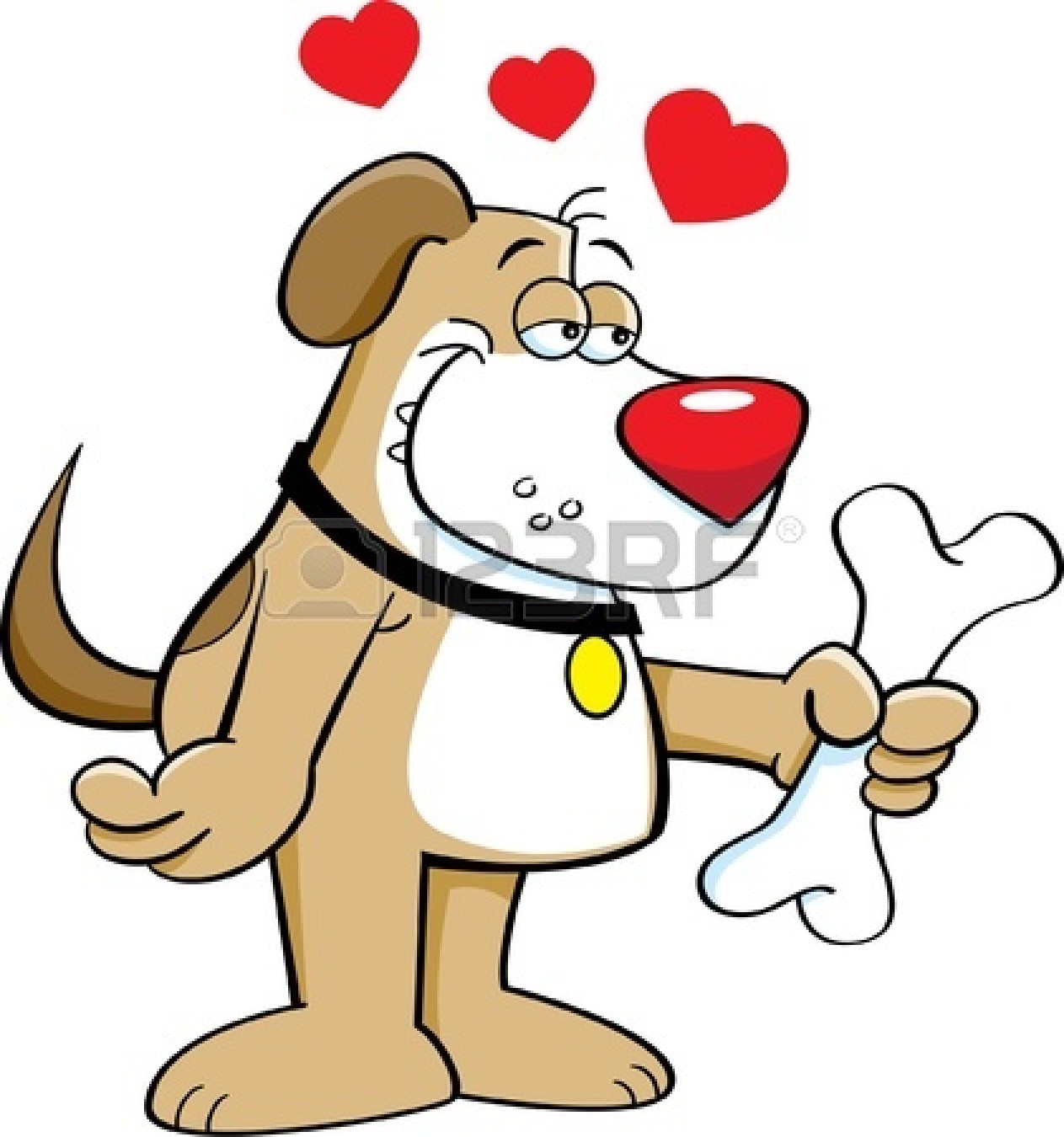 Cute Dog With Bone Clip Art   Clipart Panda   Free Clipart Images