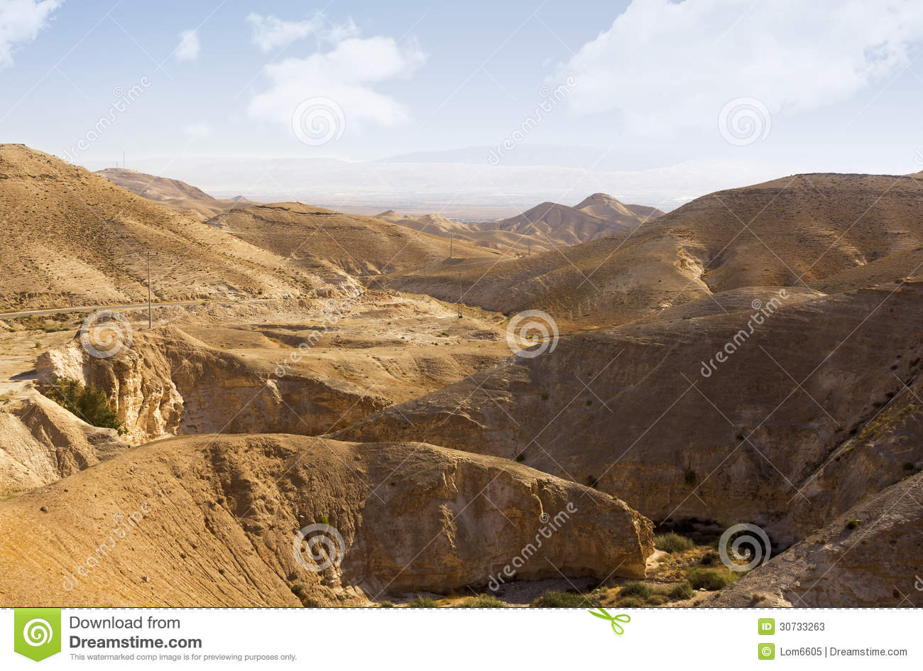 Desert Canyon Of Wadi Kelt Stock Photos   Image  30733263