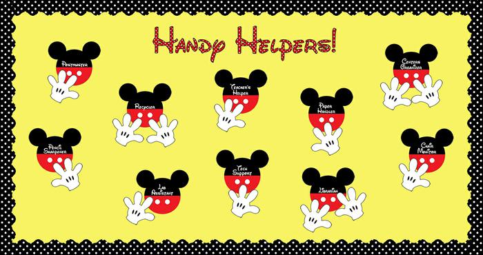Disney Themed Classroom Helpers And Classroom Management Bulletin