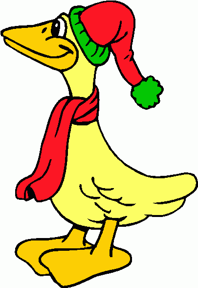 Duck With Scarf Clipart   Duck With Scarf Clip Art