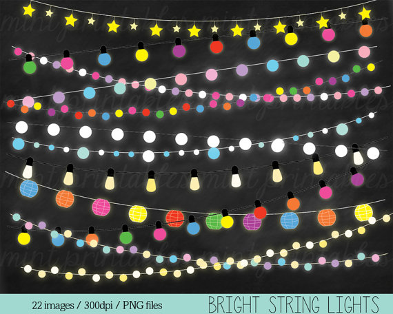 Fairy Lights Clipart String Lights Clip Art Christmas Lights