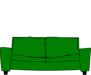 Green Sofa Couch Clip Art At Clker Com   Vector Clip Art Online