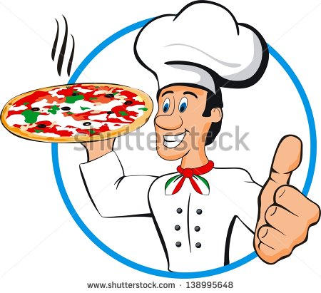 Illustration Chef Pizza Vector