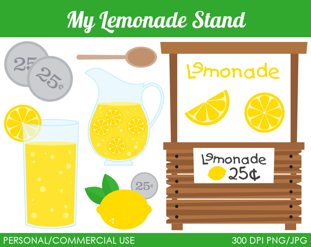 Lemonade Stand Clipart Digital Clip Art Graphics By Mareetruelove