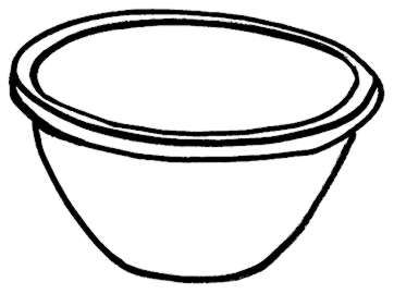 Mixing Bowl Clipart Black And White   Clipart Panda   Free Clipart