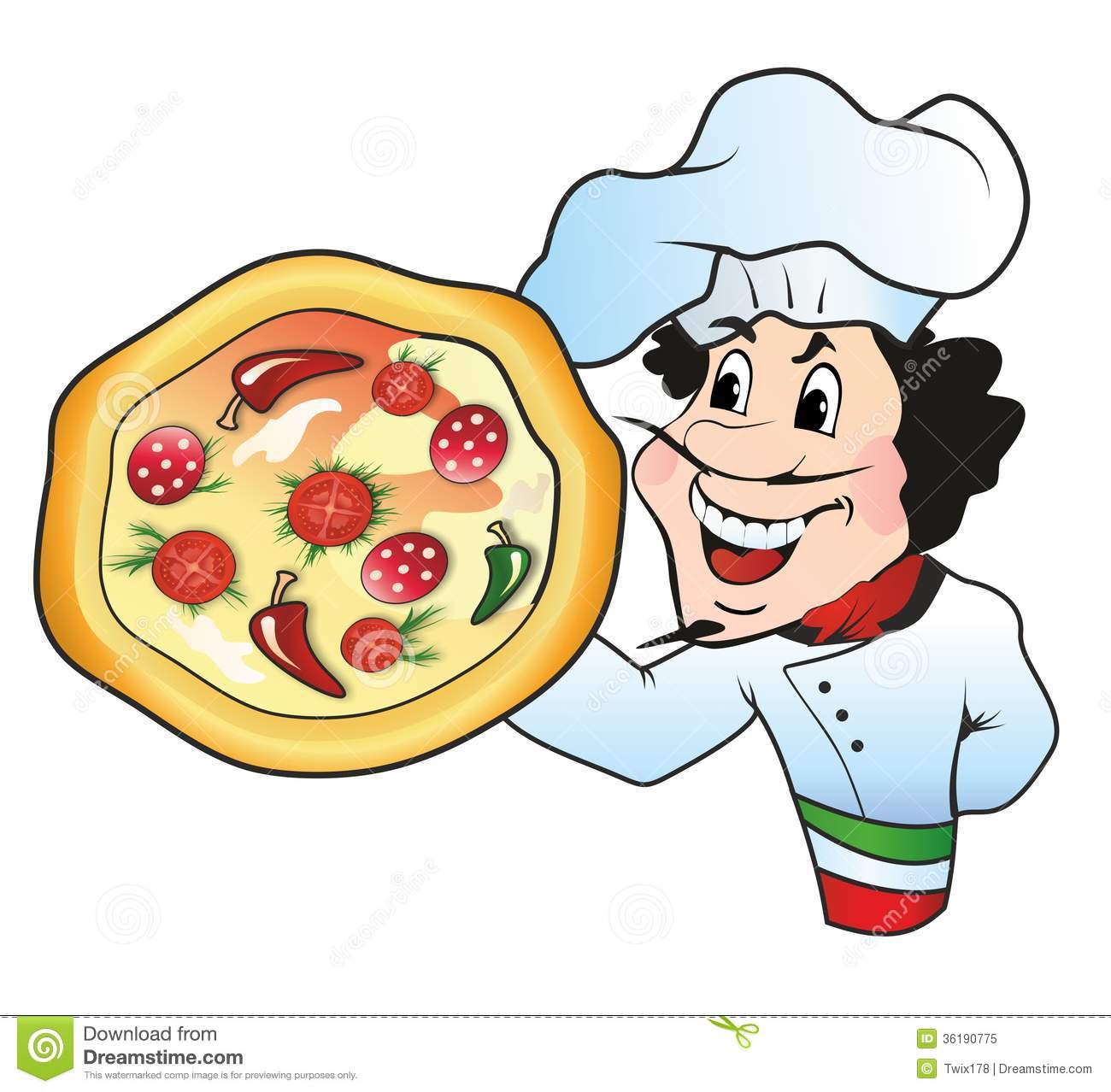 Pizza Chef Royalty Free Stock Photo   Image  36190775