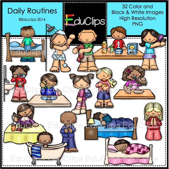 Related Pictures Daily Routine Clip Art