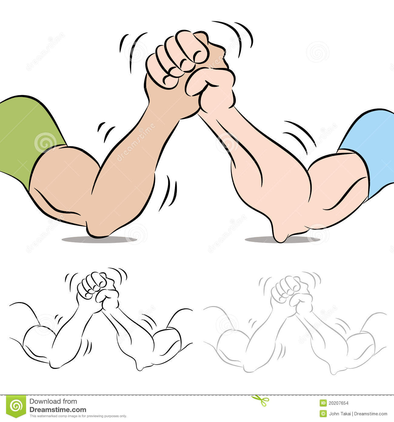 An Image Of A Two People Arm Wrestling 