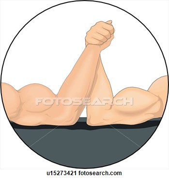 Clipart   Arm Wrestling  Fotosearch   Search Clipart Illustration