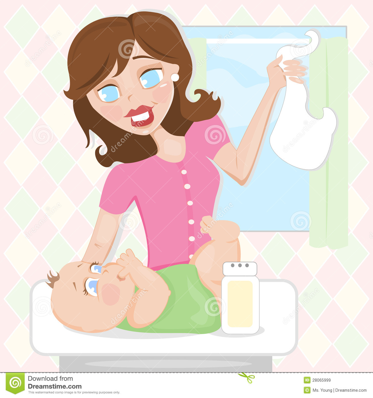 Diaper Change Royalty Free Stock Images   Image  28065999