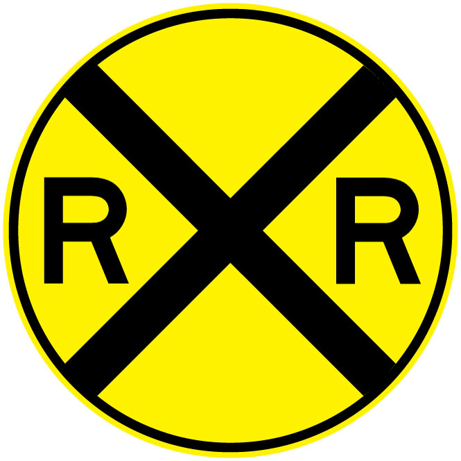 Parking And Traffic Control Sign   36 Diameter Railroad Crossing