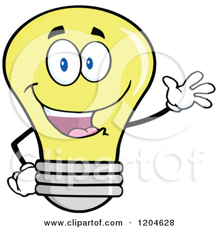 Royalty Free  Rf  Light Bulb Mascot Clipart   Illustrations  1