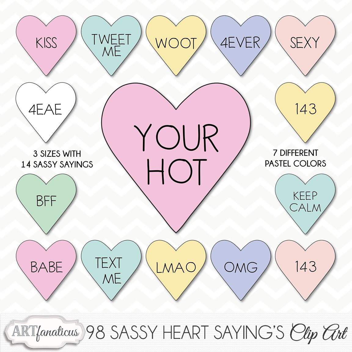 Sassy Candy Heart Sayings Clipart Sassy Heart Sayings Clipart 98 Png