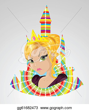 Stock Illustration   Angry Princess  Clipart Illustrations Gg61682473